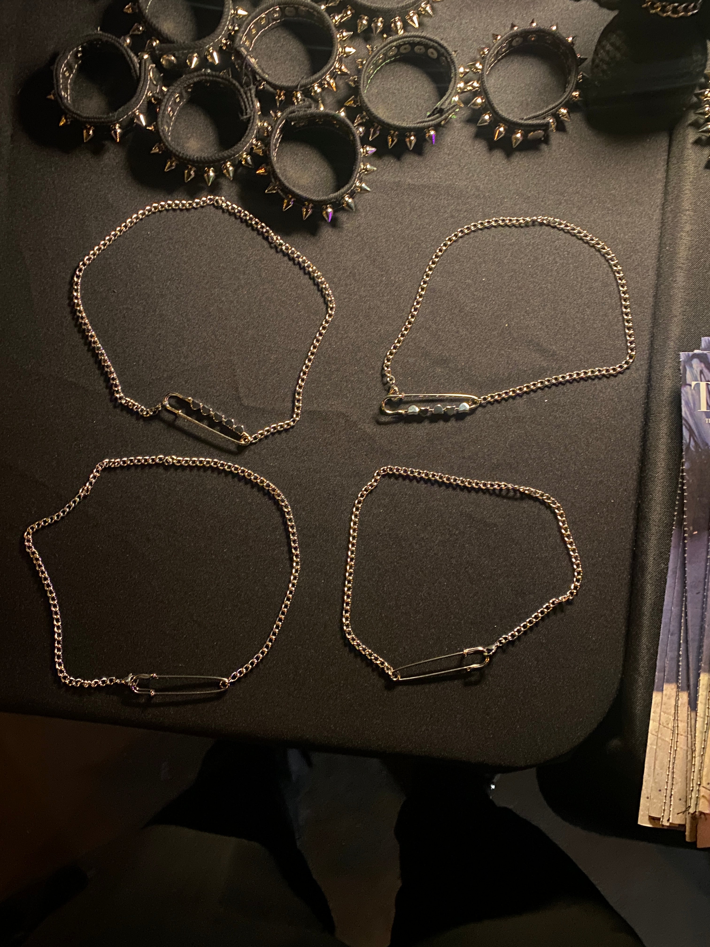 Safety chain necklace
