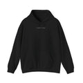 Coven x Coven hoodie – black unisex hoodie with subtle 'Coven x Coven' logo on chest, gothic streetwear style