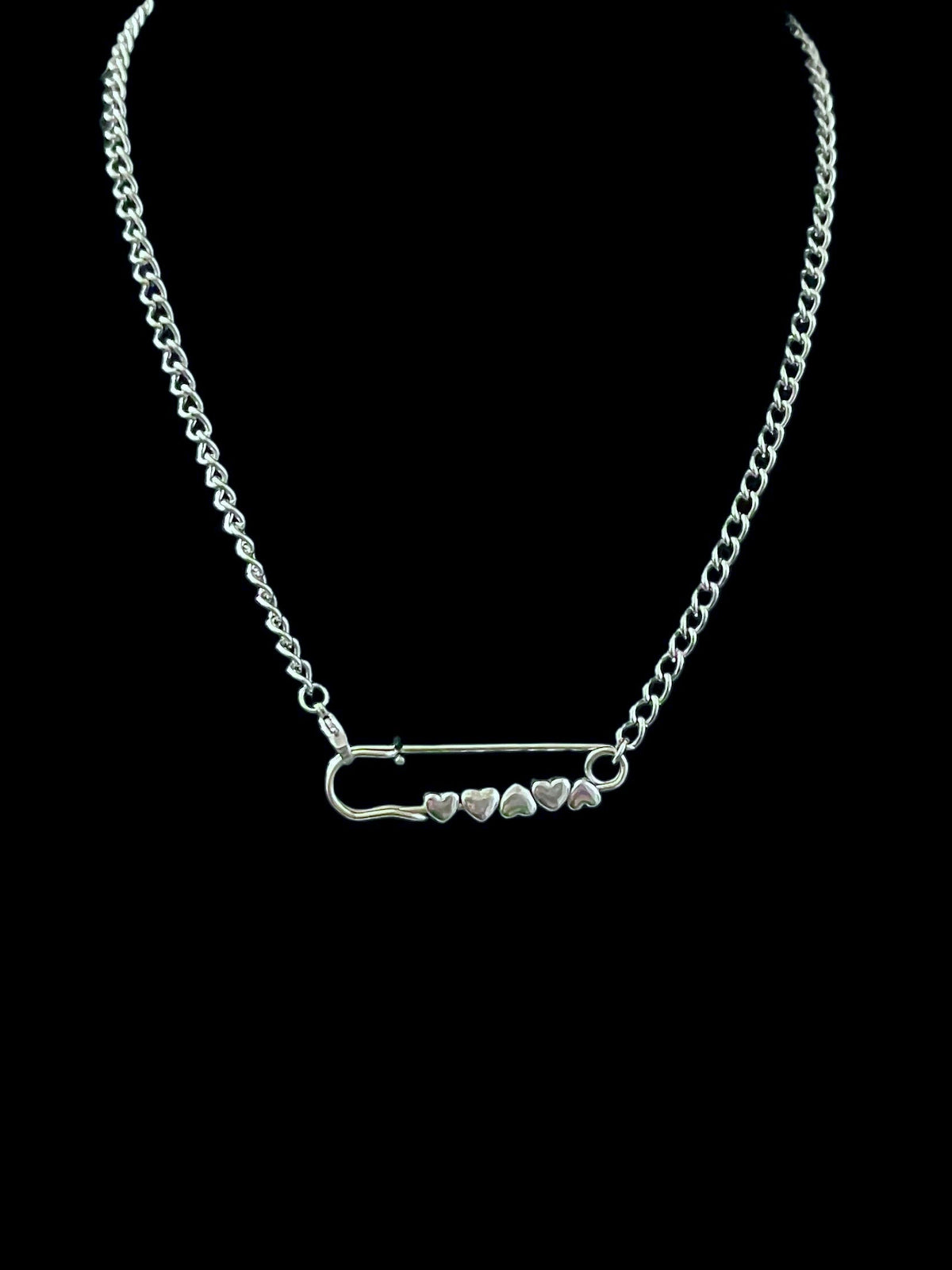 Safety Pin Chain - Hearts — Coven X Coven product photo
