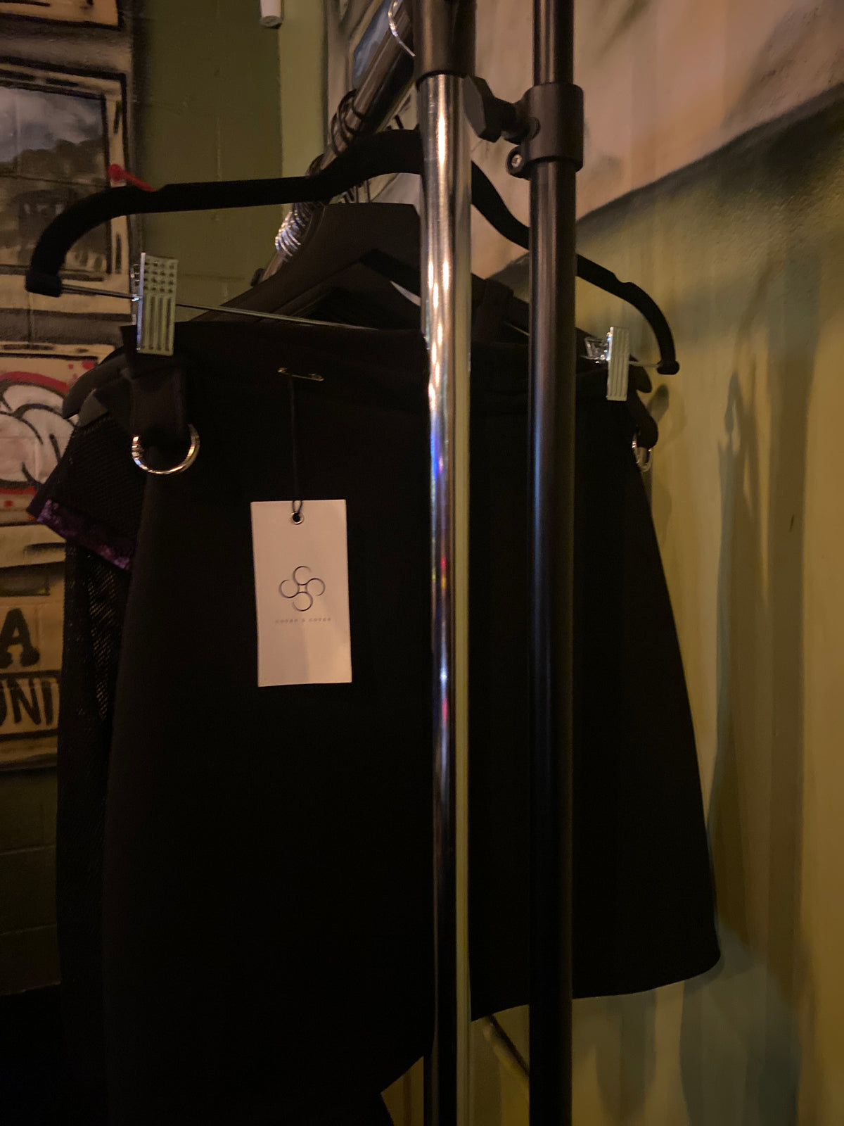 Silver fang mini skirt