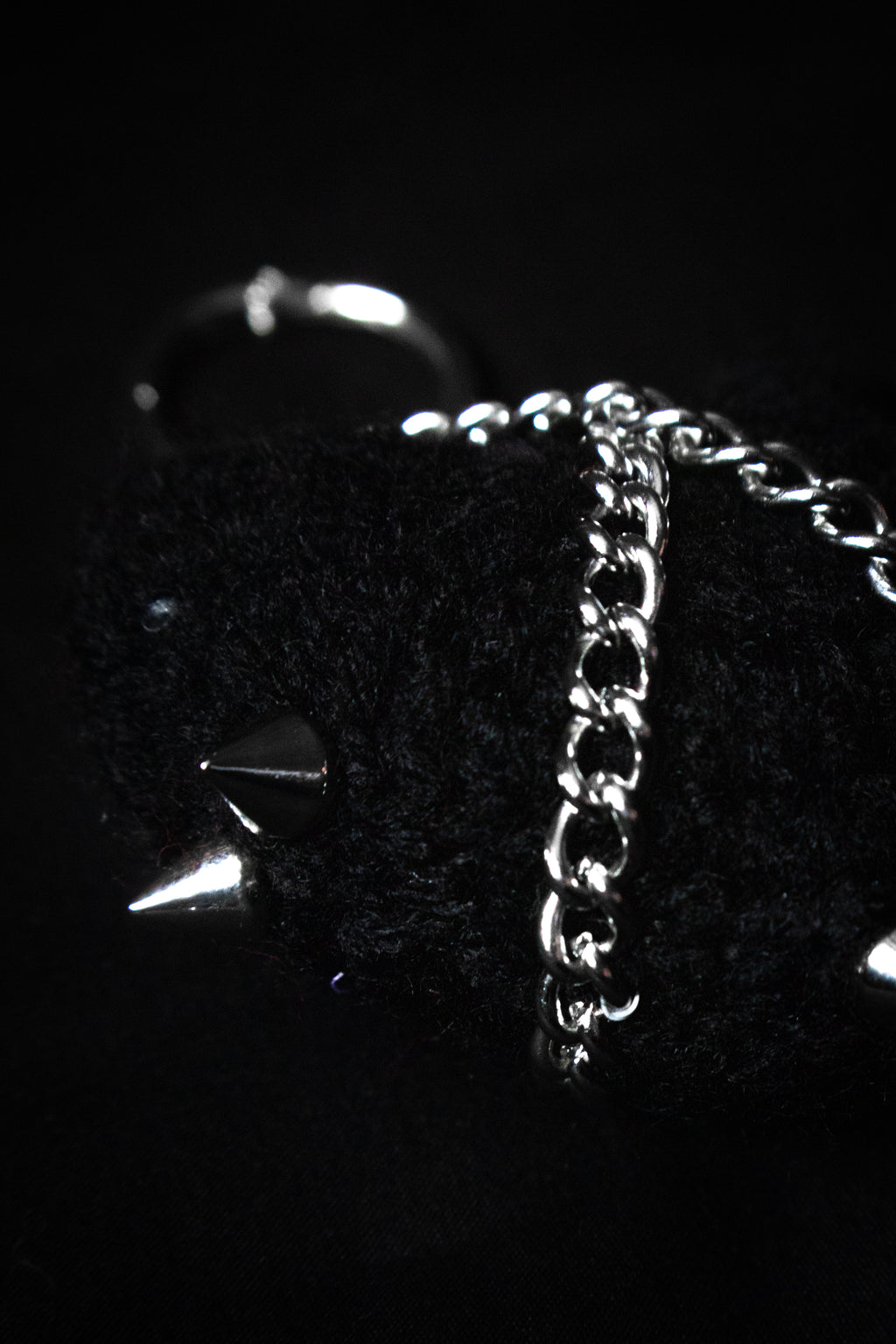 Crochet Cuties - Black Metal Bag Charm — Coven X Coven product photo