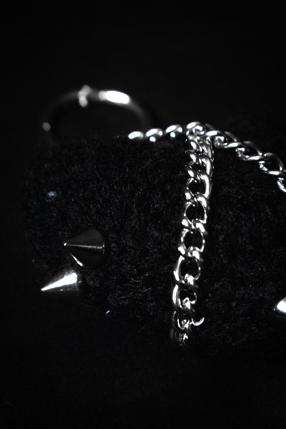 Crochet Cuties - Black Metal Bag Charm — Coven X Coven product photo