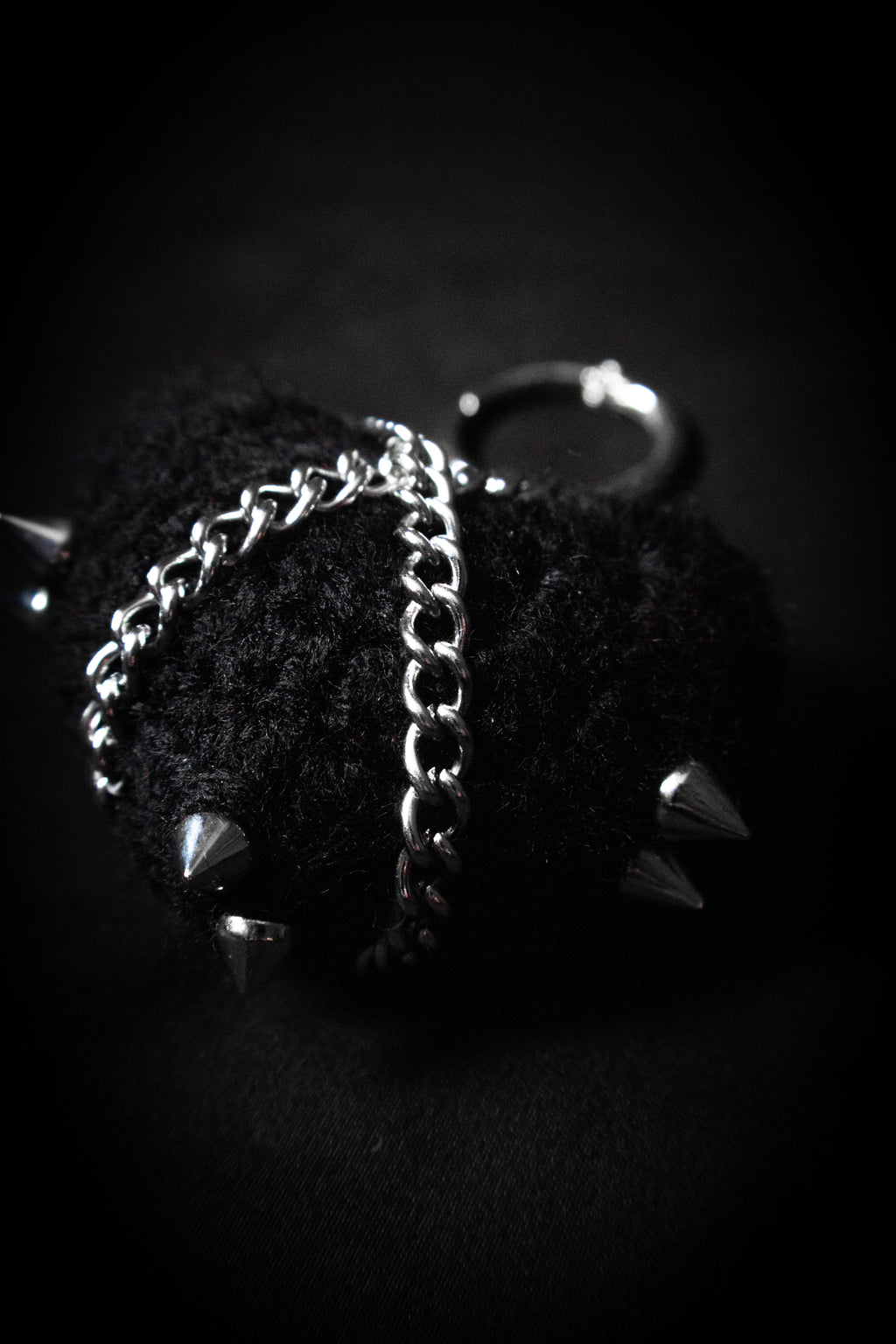 Crochet Cuties - Black Metal Bag Charm — Coven X Coven product photo