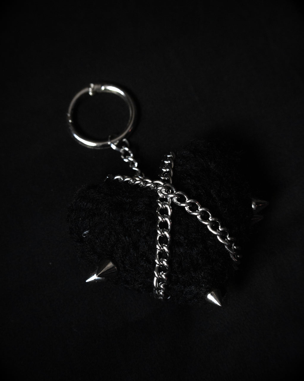 Crochet Cuties - Black Metal Bag Charm — Coven X Coven product photo