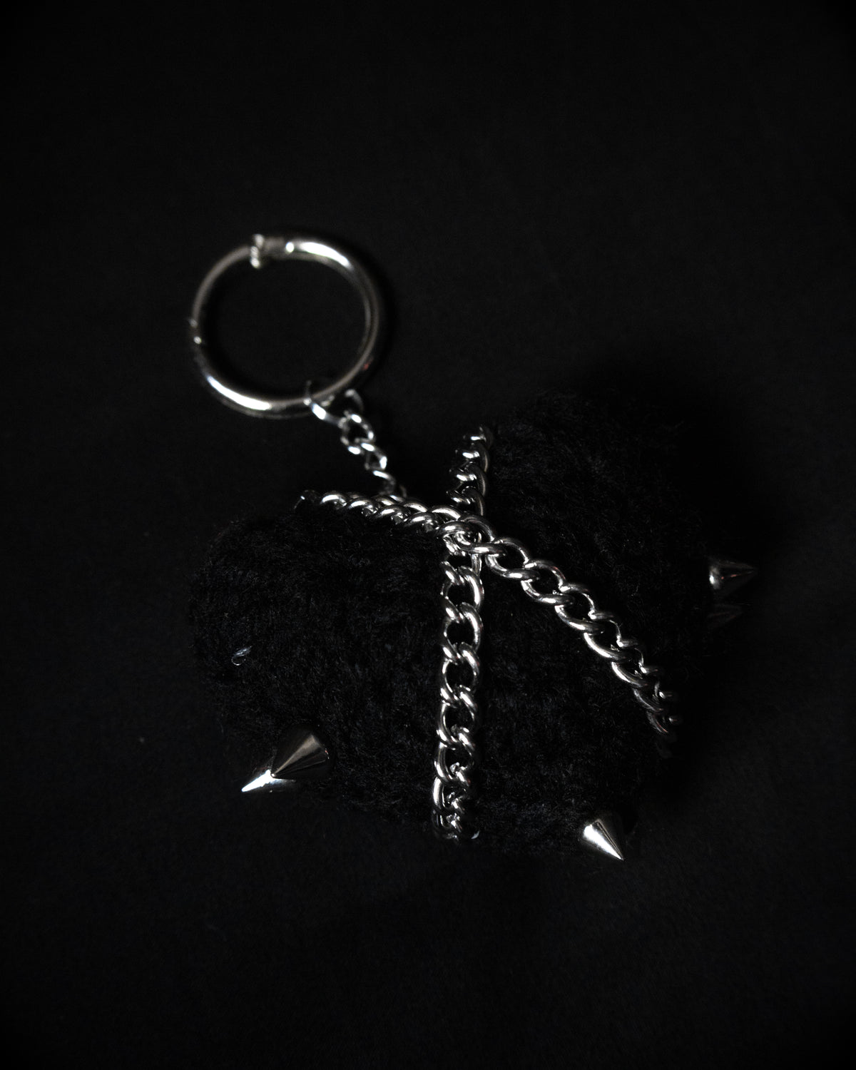 Crochet Cuties - Black Metal Bag Charm — Coven X Coven product photo