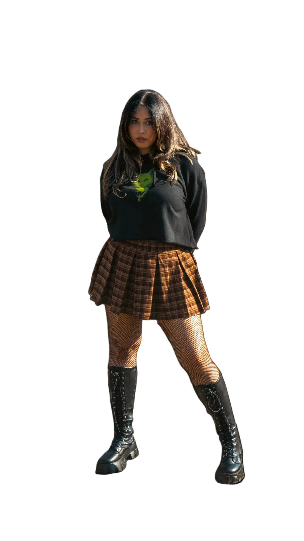 Women's Cat Venom Cropped Hoodie