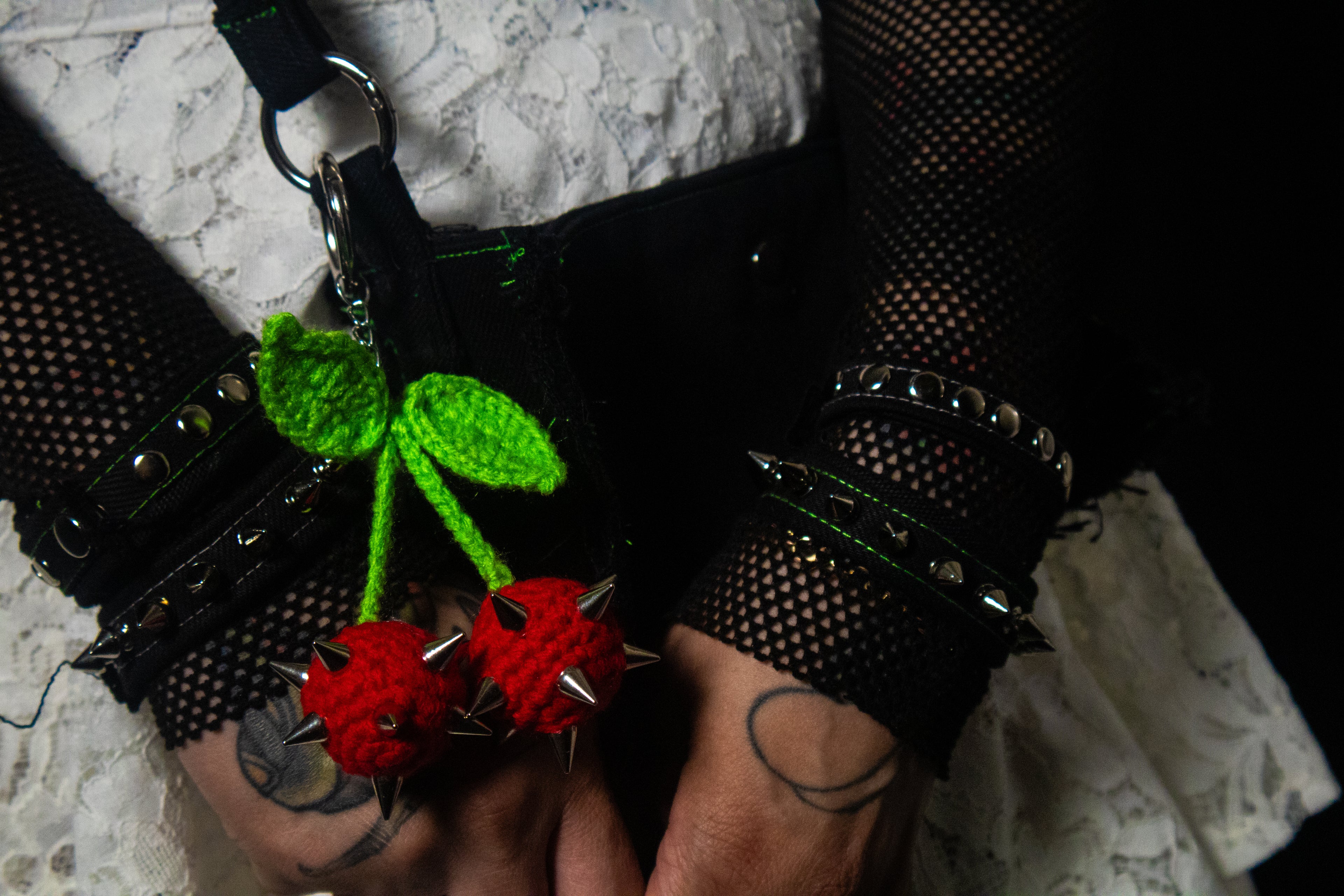 Cherry Bomb bag Charm