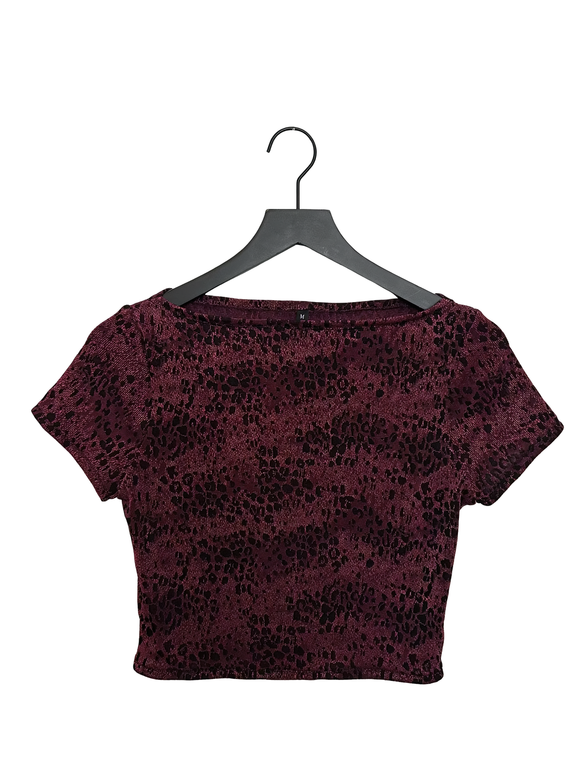Feline top boat neck crop top
