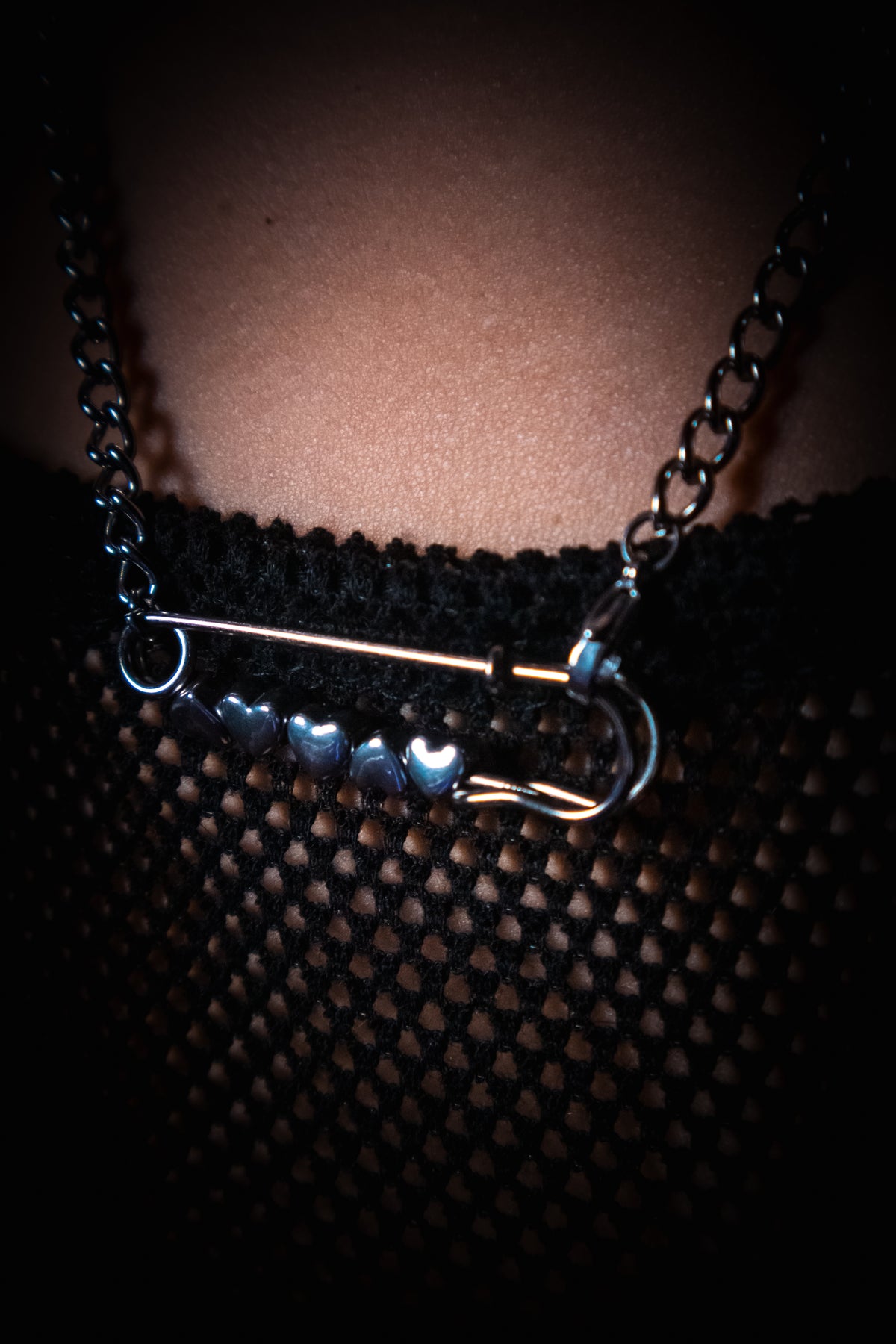 Safety Pin Chain - Hearts — Coven X Coven product photo