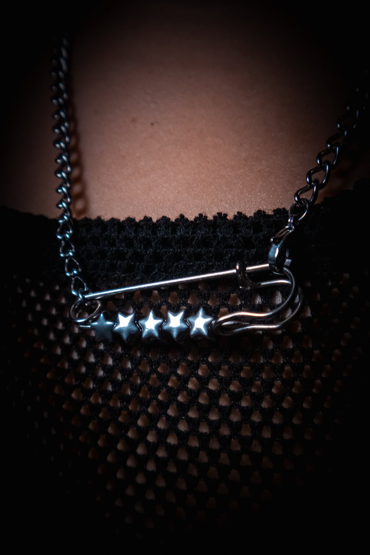 Safety Pin Chain - Stars