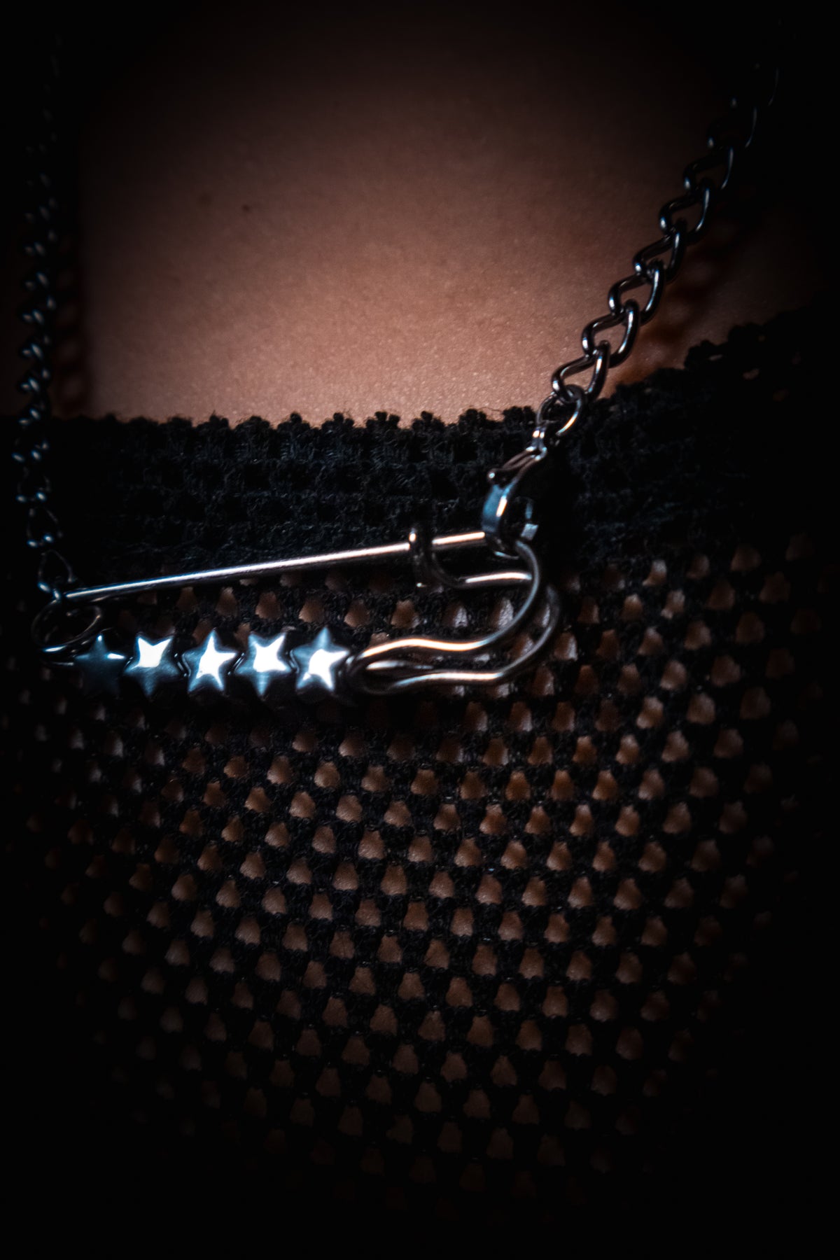 Safety Pin Chain - Stars