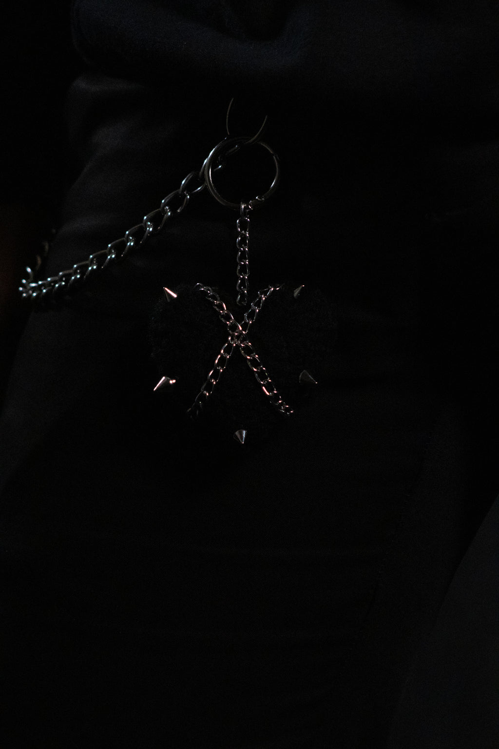 Crochet Cuties - Black Metal Bag Charm