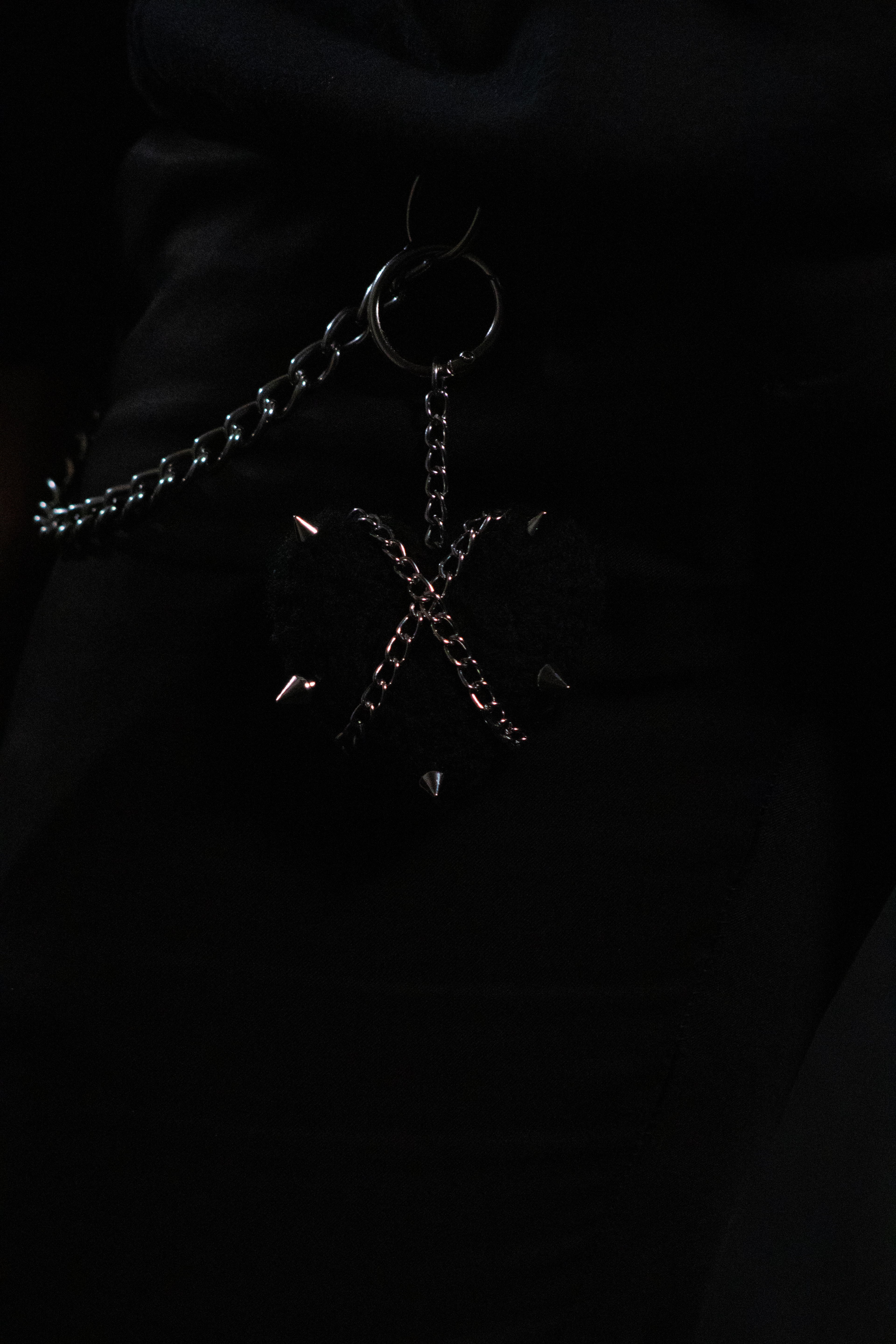 Cuties - Black Metal Bag Charm