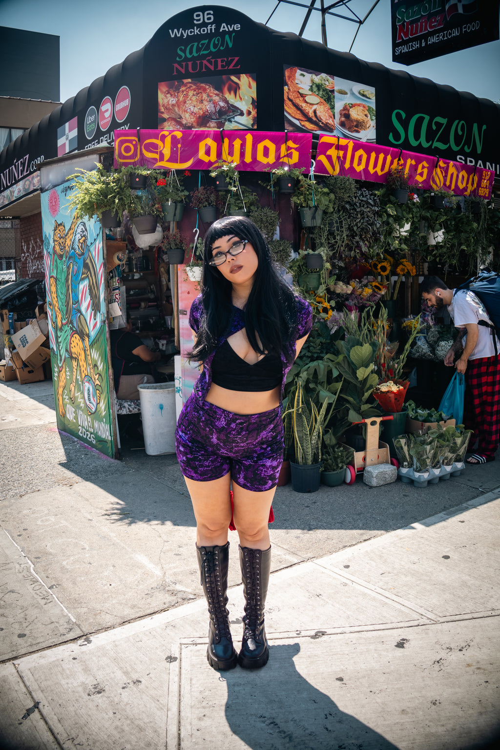 Snake eyes biker shorts